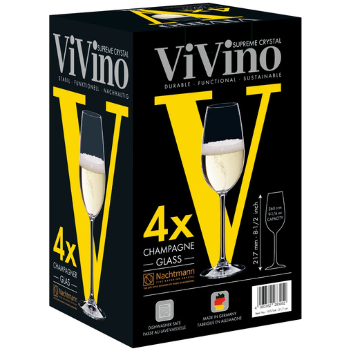 Nachtmann ViVino Champagne Glass Set of 4 image number null